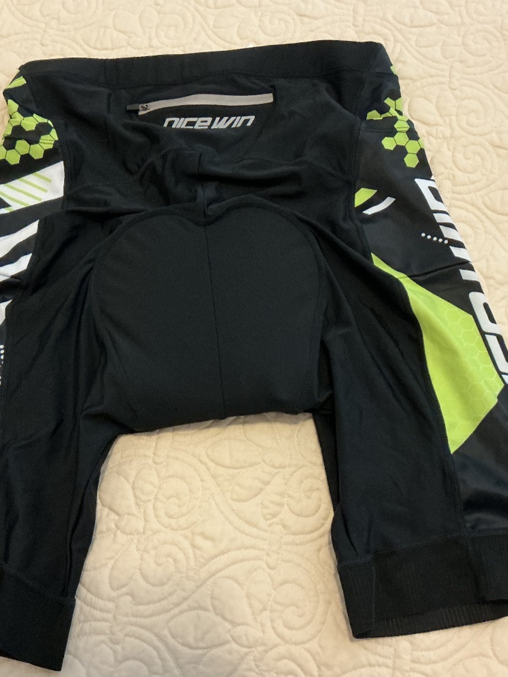 Nicewin Men's Multi Color Biking Shorts - Size Medium 2XL Bicycle Shorts Black